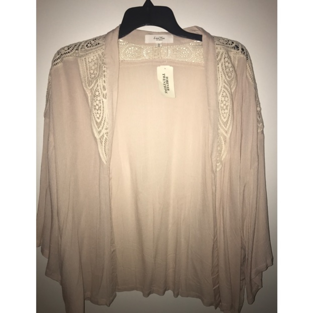 Love Tree Los Angeles Woven Cardigan